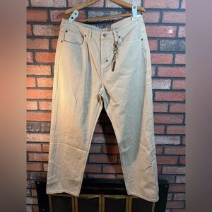 PRPS Chevelle Baggy Jeans Pants Khaki Wide Stone 36x36 NWT